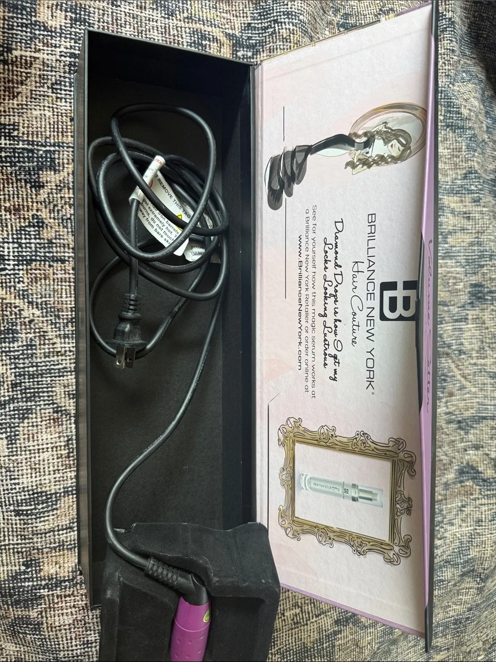 Brilliance New York Purple Curling Wand — Professional Salon-Style Curls